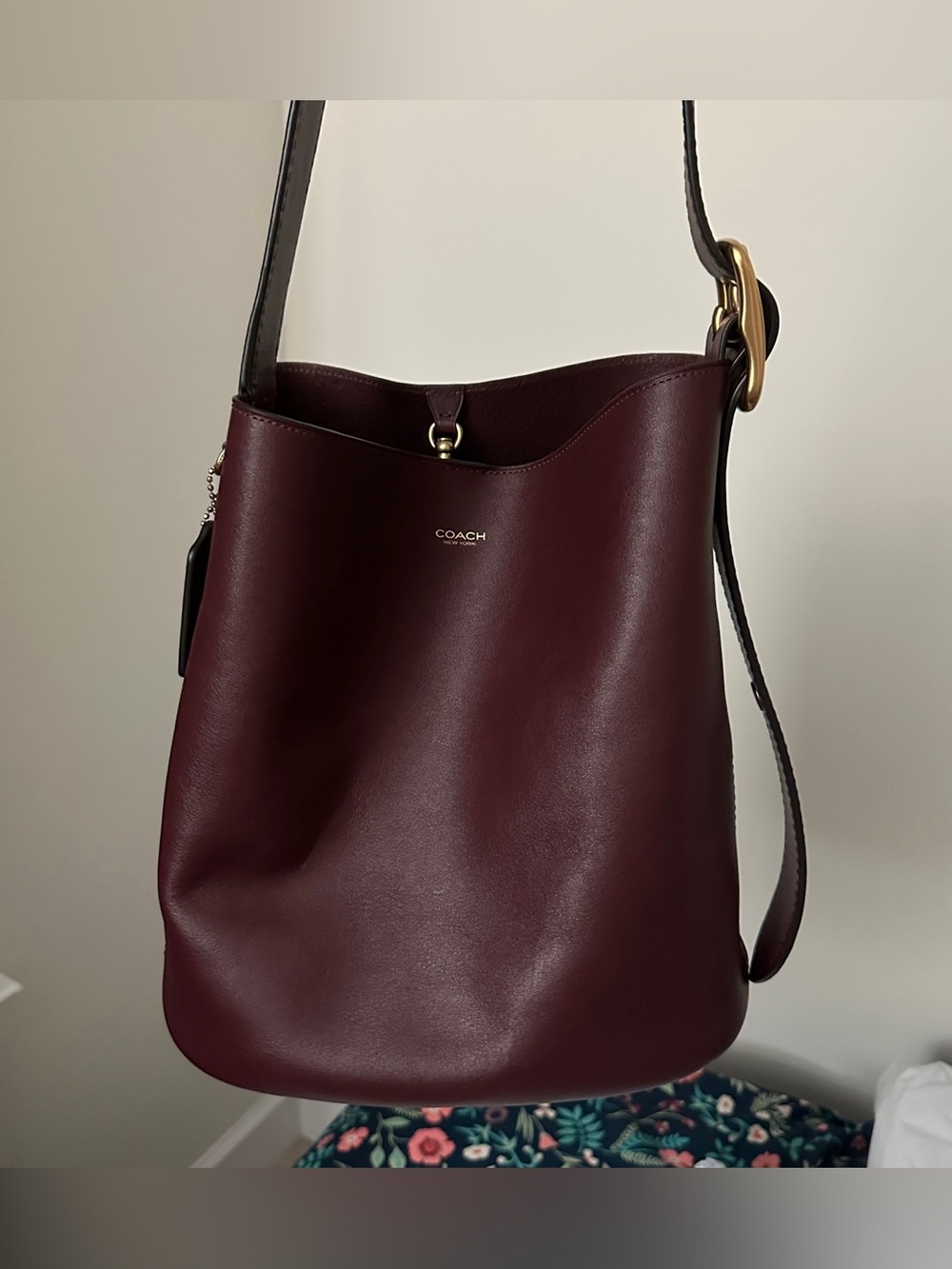 Coach Bleecker Merlot Bucket Bag - Picture 4 of 9